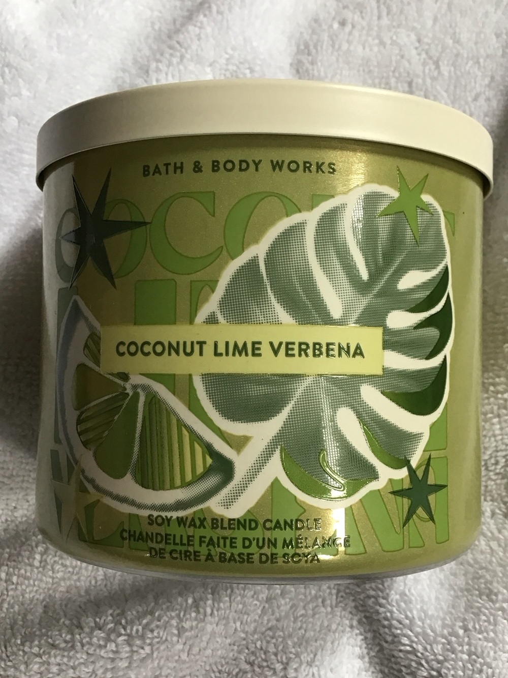 Bath & Body Works 3 wick candle Coconut Lime Verbena